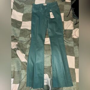 Faux Leather Flare Pants